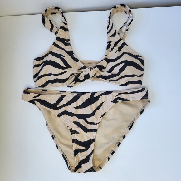 Cabana del Sol Zebra Stripe Bikini - Picture 3 of 6
